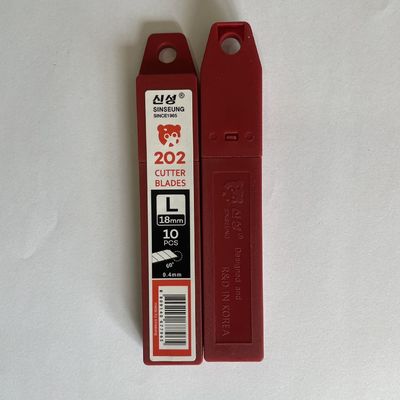 Couteaux de couteau de 18 mm Couper les lames de rasoir Couper des couteaux avec 0,4 mm d'épaisseur