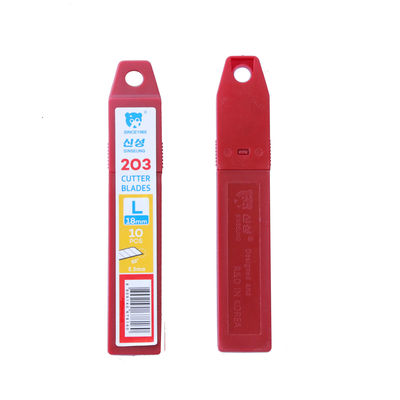 Lames de couteau robustes SK2 18mm angle 60 degrés épaisseur 0,5 mm