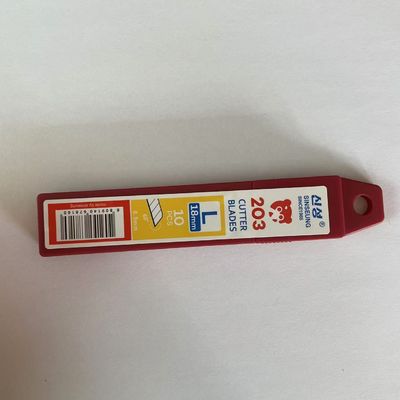 Blades de coupe de remplacement en acier au carbone 18 mm en argent SK2 avec angle de coupe de 60°