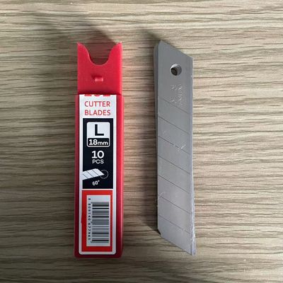 Coupe lisse et sans effort Largeur 18 mm Lames de couteau 8 segments Sk2 Acier à haute teneur en carbone Épaisseur 0,5 mm