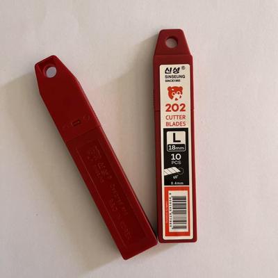 Lames de couteau essentielles de bricolage 18 mm, 8 segments, acier à haute teneur en carbone